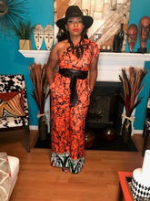 Load image into Gallery viewer, &#39;Zuri&#39; One Shoulder Ethnic Print Jumpsuit