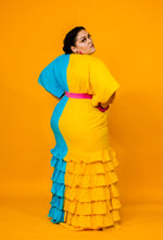 Load image into Gallery viewer, Havana Colorblock Mermaid Maxi Dress